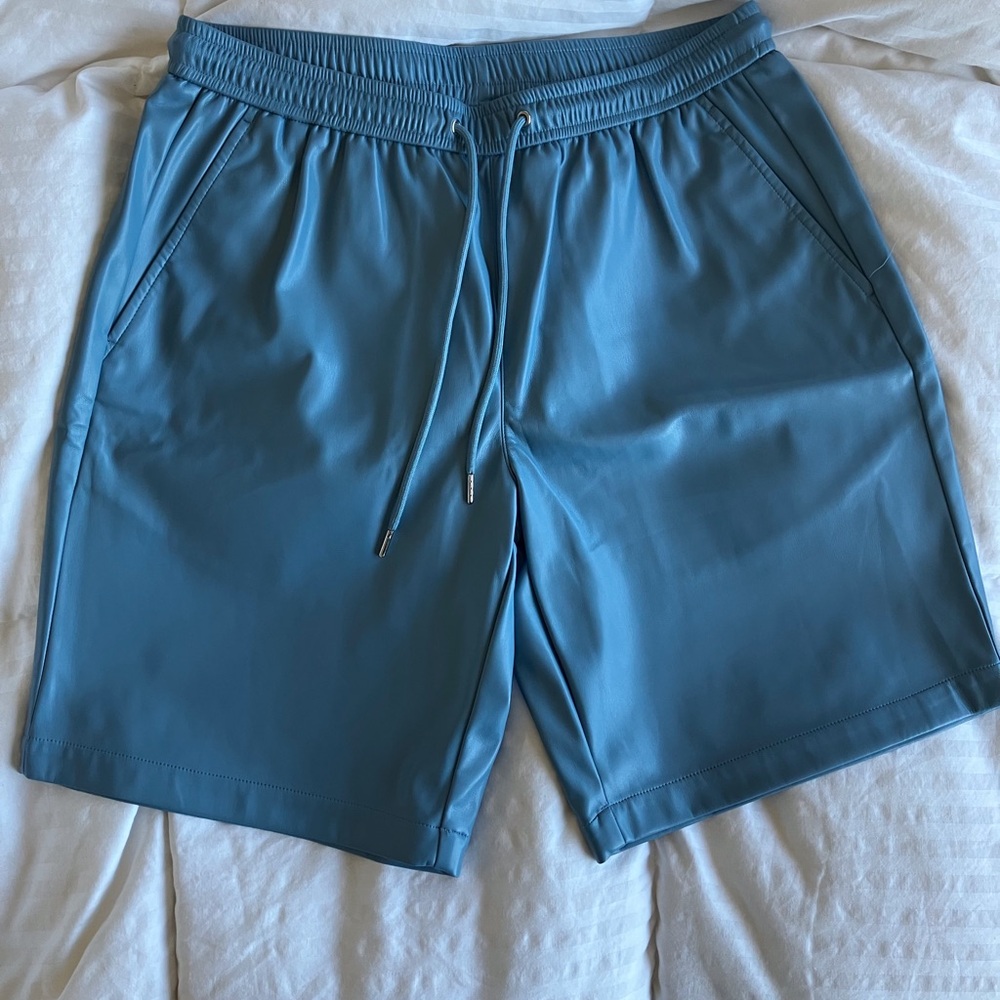 Inc faux leather shorts
